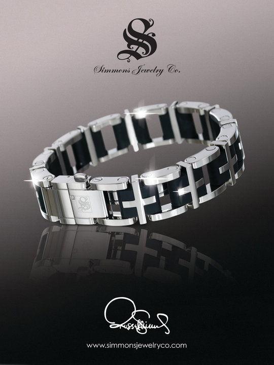 Immagine prodotto Simmons Jewelry Co. Bracciale in acciaio inox L.A. 13 mm - DBG1015STWB (1.30 cm, Acciaio inossidabile)
