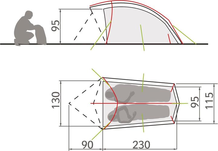 Image du produit Vaude Taurus (Tente igloo, 2.59 kg, 2 personnes)