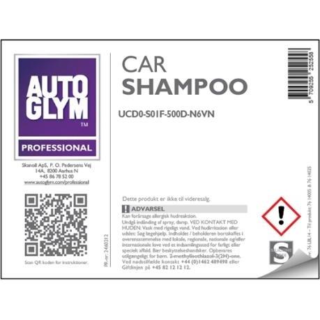 Autoglym, Accessori per pulizia auto, Etichetta Carshampoo No. 14