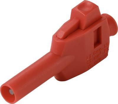 Produktbild Voltcraft MP-4 Laborstecker mit Klemmanschluss Stecker, gerade Stift-Ø: 4 mm Rot