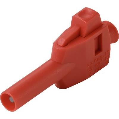 Voltcraft MP-4 Laborstecker mit Klemmanschluss Stecker, gerade Stift-Ø: 4 mm Rot, Misurazione, Rosso