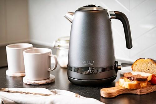 Produktbild Adler Metallkessel 1 7L mit LCD & Temperaturregelung (1.70 l)