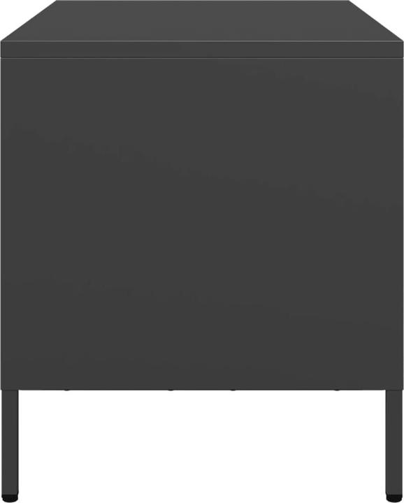 Produktbild vidaXL TV Schrank Fernsehtisch Fernsehschrank Lowboard TV Möbel Schwarz Stahl