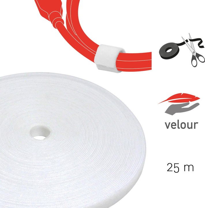 Actual product image Label-the-cable Velcro tape roll ROLL STRAP (16 mm)