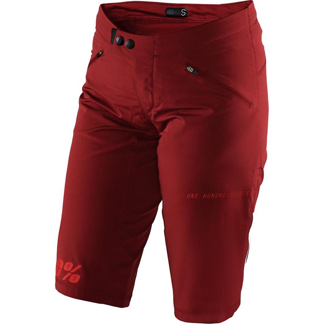 100%, Damen, Velohosen, Ridecamp Shorts (L), Rot, L