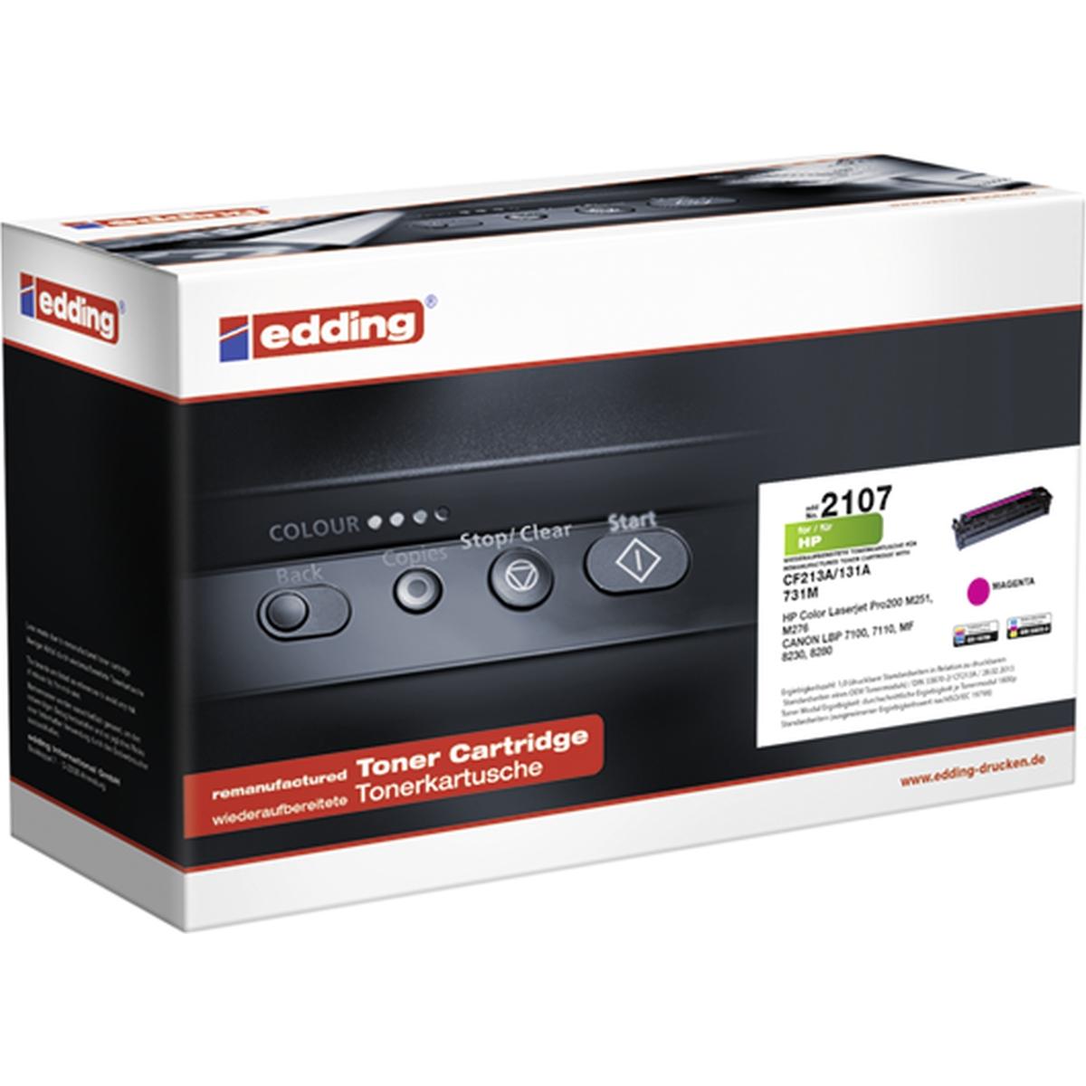 Edding, Toner, Toner ersetzt, 131A (CF213A) Magenta 1800 Seiten (M)