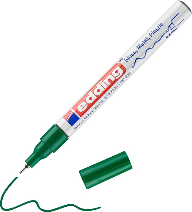 Image du produit Edding 780 Marqueur de vernis brillant (Vert, 0.80 mm, 1 x)