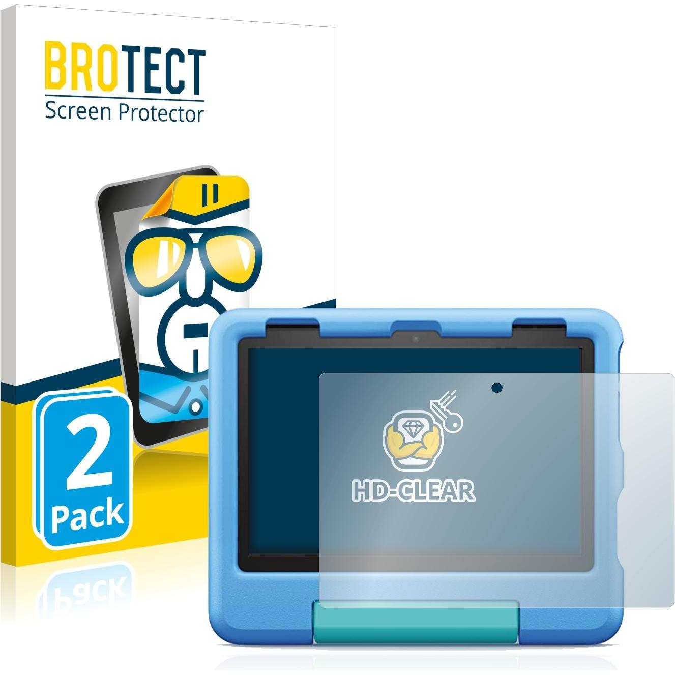 BROTECT Pellicola Trasparente (2 pz., Amazon Fire HD 8 2022), Pellicola tablet