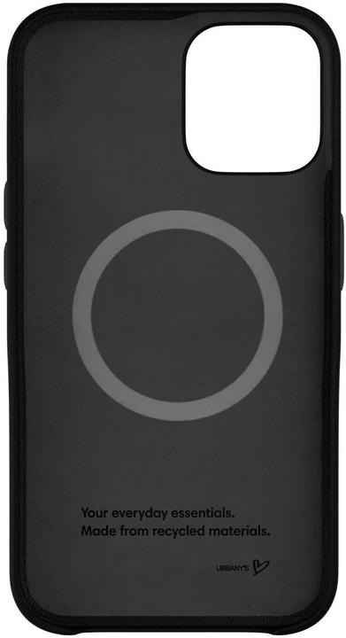 Actual product image Urbany's Black vegan leather back cover (Apple iPhone 16 Pro Max)