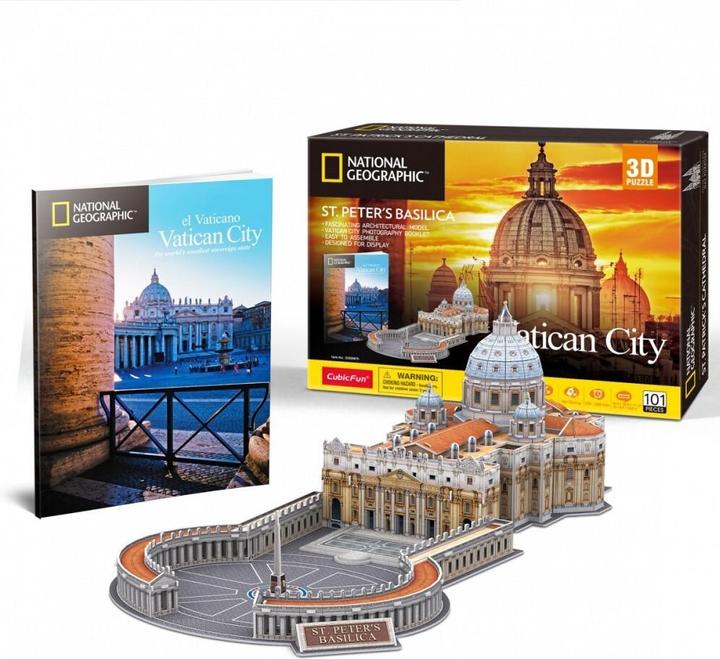 Productafbeelding Cubicfun 3D-Puzzle Petersdom (101 onderdelen)