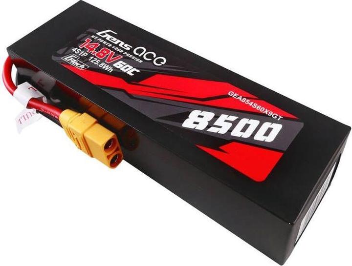 Image du produit Gens Ace G-Tech 8500mAh 14.8V 60C 4S1P Lipo Battery Pack PC Material Case with XT90 plug (14.80 V, 8500 mAh)