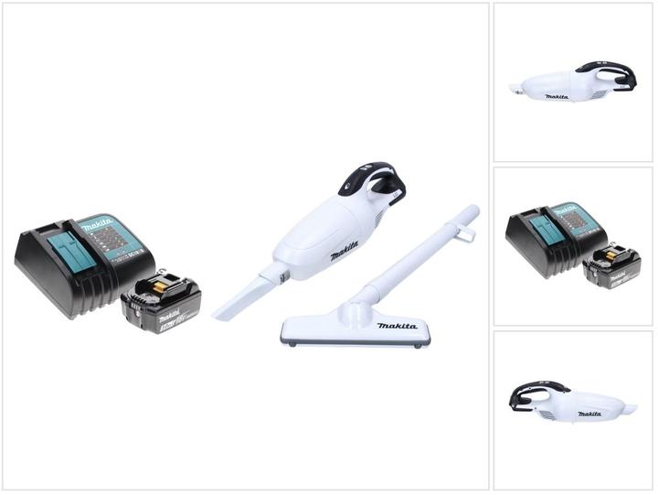 Produktbild Makita DCL 181 FSF1 W Akku Staubsauger 18 V Weiss + 1x Akku 3,0 Ah + Ladegerät