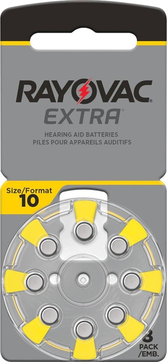 Produktbild Rayovac Batterie Zinc Air, 10, 1.4V (8 Stk., PR70, 105 mAh)