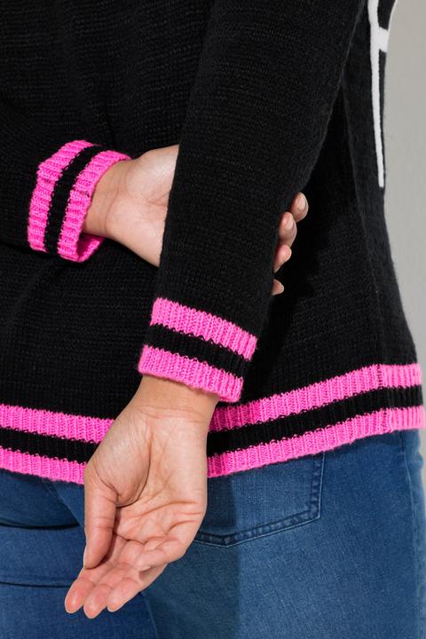 Produktbild Angel of Style Pullover, Straight Fit, HAPPY Schriftzug, Langarm (58)