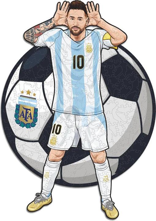 Produktbild Iconic Lionel Messi (Argentina) - Holz Puzzle Grösse L (500 Teile) (500 Teile)