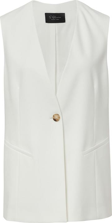 Actual product image S.Oliver Indoor-Weste Lange Weste aus Viskosemix im Relaxed Fit (42)
