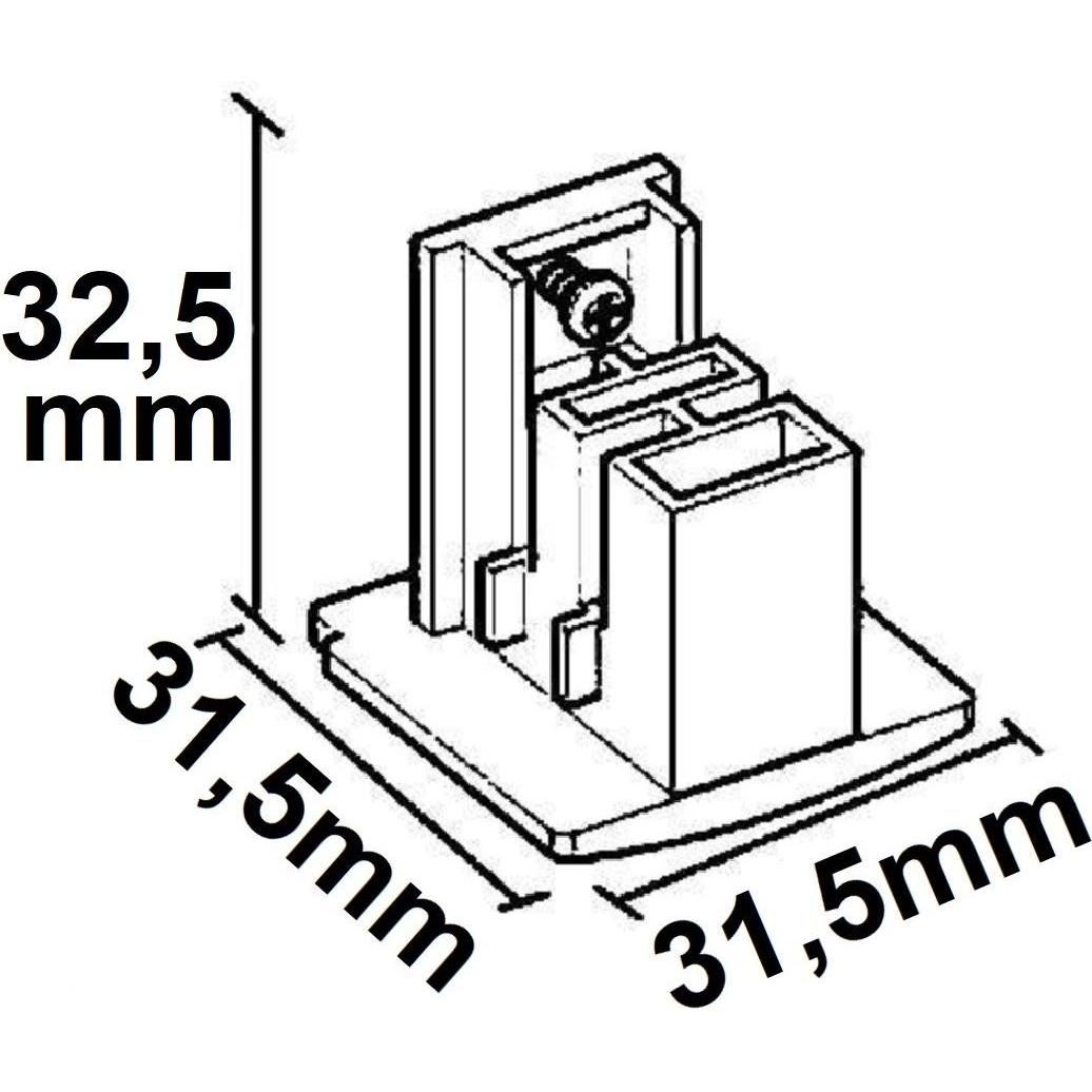 Thumbnail - Isoled, Zubehör Beleuchtung, 3-Phasen DALI Endkappe für Aufbauschiene, weiss, 1 Stück