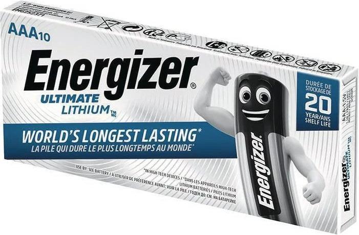 Actual product image Energizer Ultimate Lithium Micro (10 pcs., AAA, 1250 mAh)