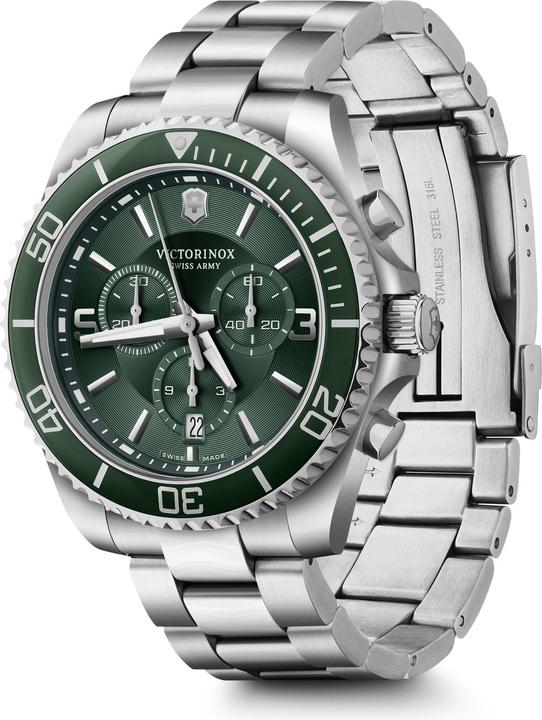 Immagine prodotto Victorinox Maverick Chrono 43, quadrante GRN, br GRY SST (Cronografo, 43 mm)