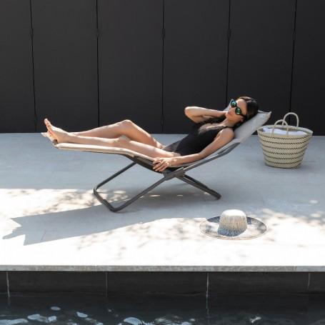 Actual product image Lafuma Bayanne deckchair Hedona (63 cm)