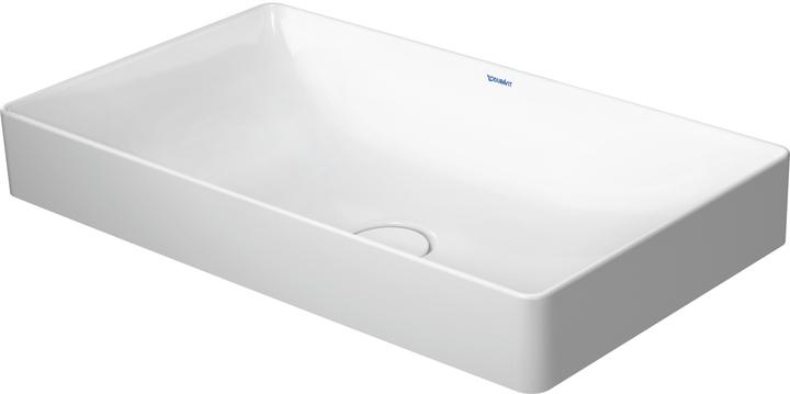 Duravit Countertop basin DURASQUARE o ÜL o HLB ground 600x345mm white WG (345 mm, 600 mm)