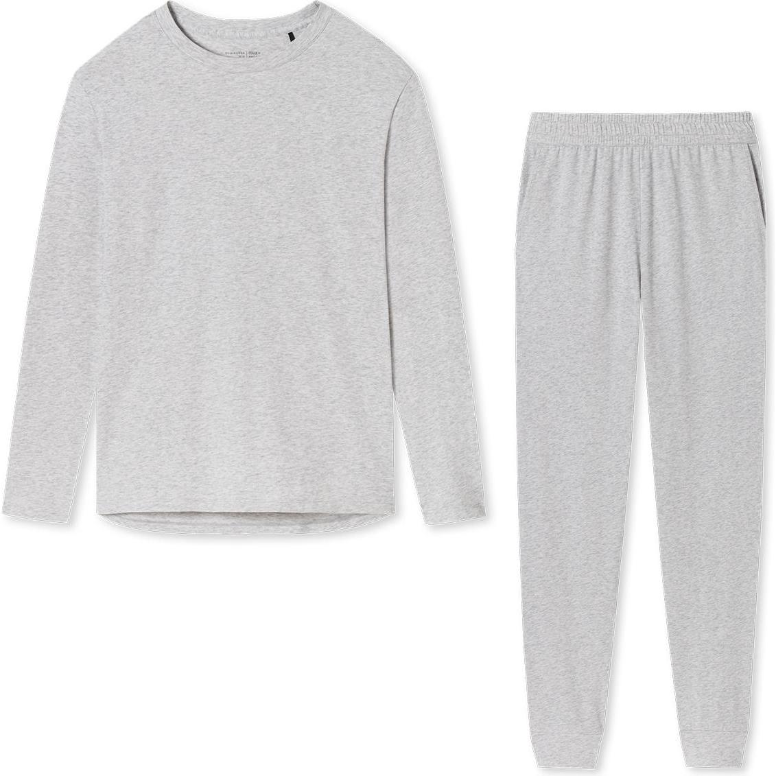 Thumbnail - Schiesser, Damen, Pyjama, Organic Cotton Schlafanzug, Grau, (40)