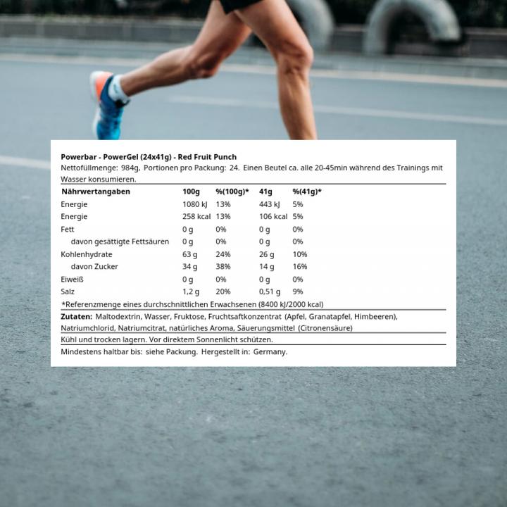 Produktbild Powerbar PowerGel (Himbeere, Granatapfel, 24 Stk., 984 g)