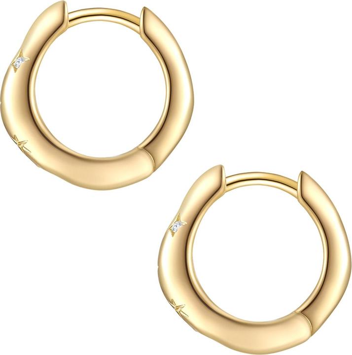 Produktbild Glanzstücke München Damen Stern Sterling Silber Zirkonia gelbgold - 30304 (Sterling Silber 925/000)