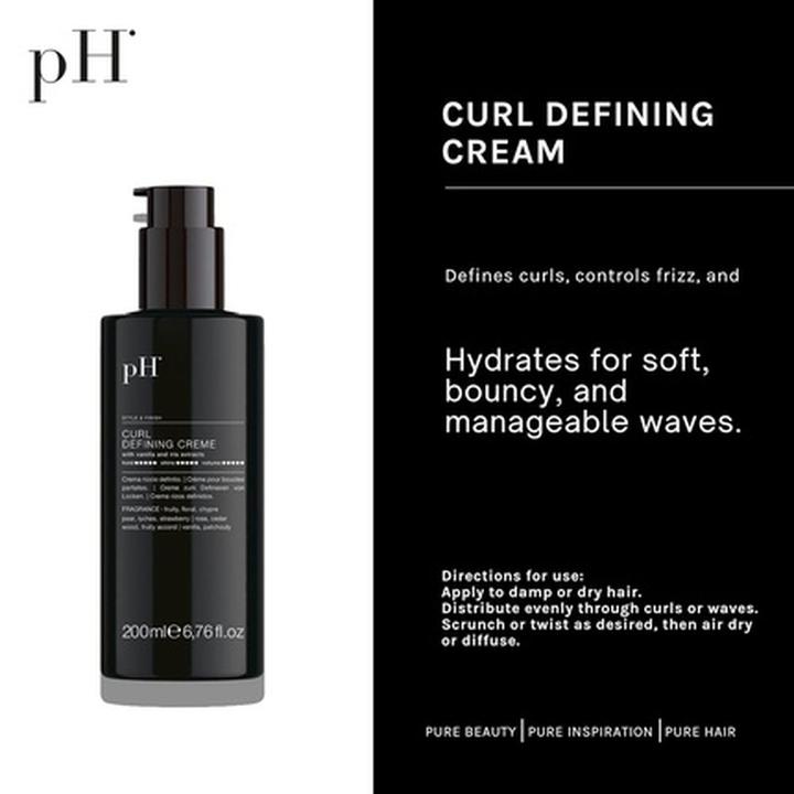 Image du produit pH Style & Finish Curl Defining Creme (Crème capillaire, 200 ml)