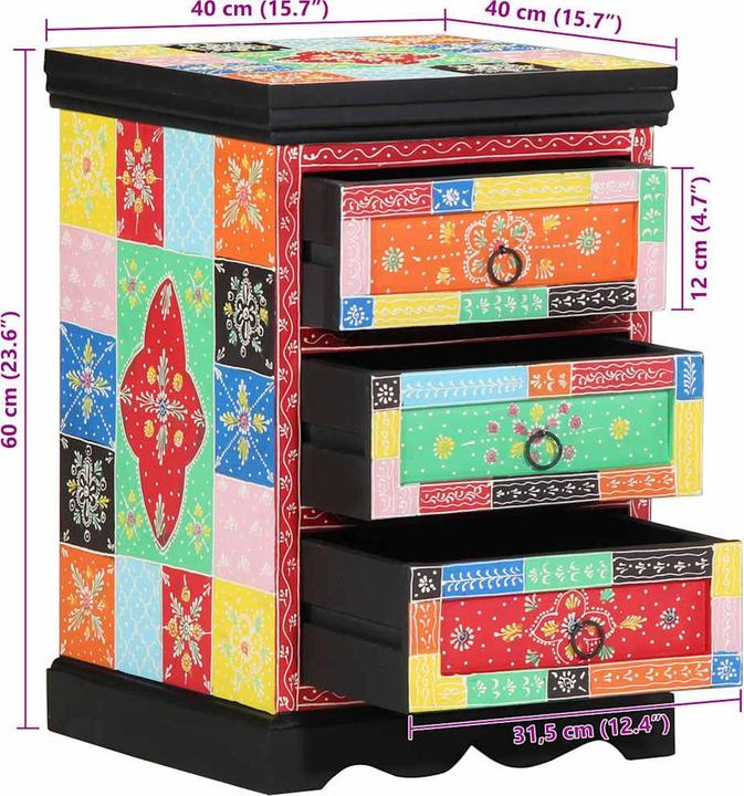 Actual product image vidaXL Chest of drawers (40 x 40 x 60 cm)