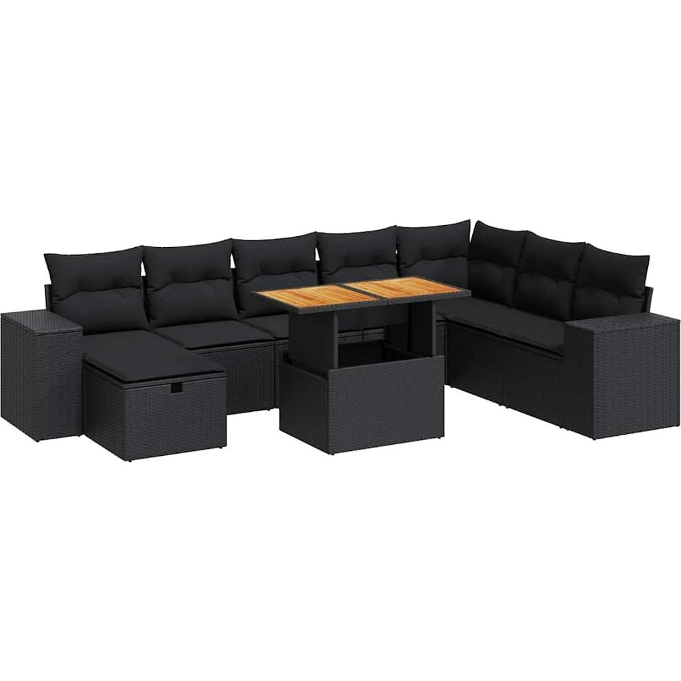 VidaXL, Gartenlounge, 10-tlg. Garten-Lounge-Set mit Kissen