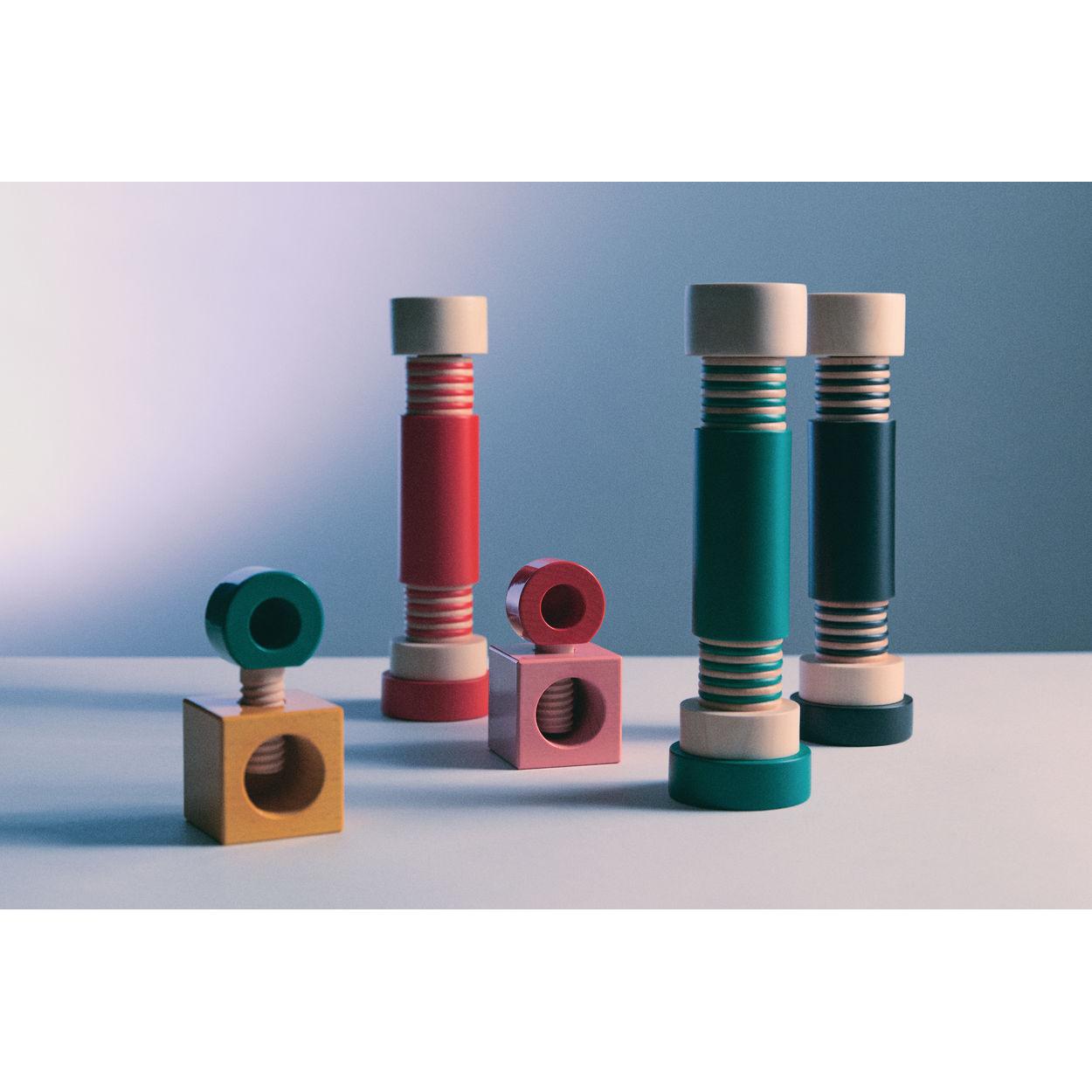 Thumbnail - Alessi Twergi Salz/Pfeffermühle aus Buchenholz, Pfeffermühle + Salzmühle, Schwarz