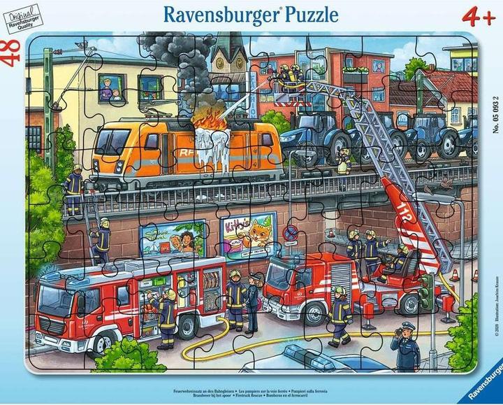 Ravensburger Fire brigade deployment at the railway tracks (48 pieces)