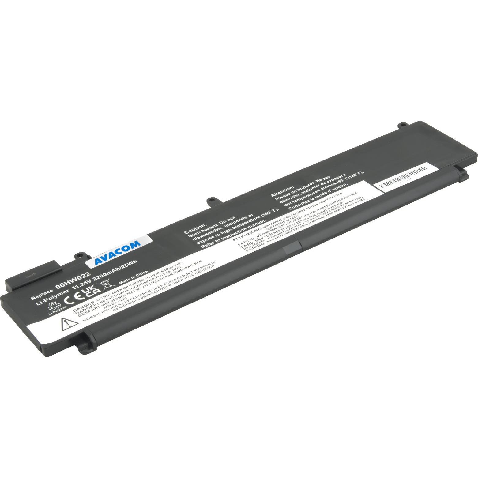 Avacom battery for Lenovo ThinkPad T460s Li-Pol 11.25V 2200mAh 25Wh (2200 mAh), Batteria per notebook
