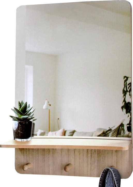 Image du produit Champ Miroir avec rangement (50 x 35 x 10 cm)