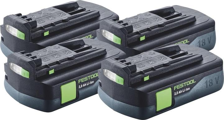 4x Batteria Festool BP 18 Li 3.0 C 18 V 3.0 Ah ( 577658 )