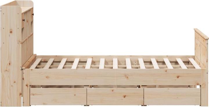 Produktbild vidaXL Bett mit Regal (140 x 190 cm)