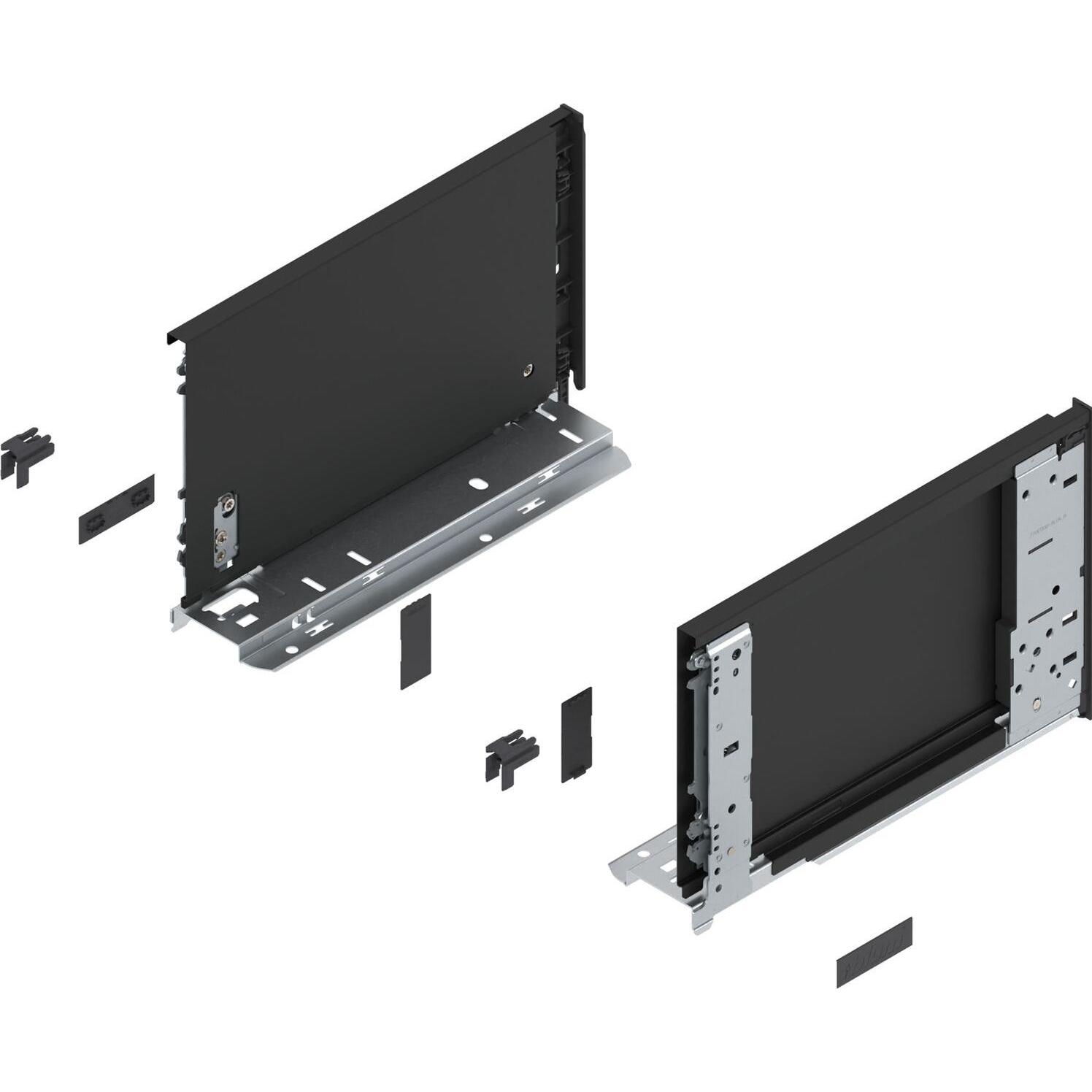 Blum, Schubladenauszüge, LEGRABOX special edition Innenzarge Höhe C, NL 270 mm, Carbonschwarz