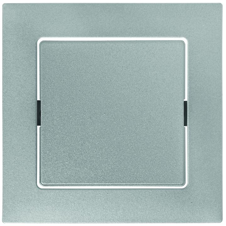 Produktbild Feller Abdeckset Druckschalter hellgrau