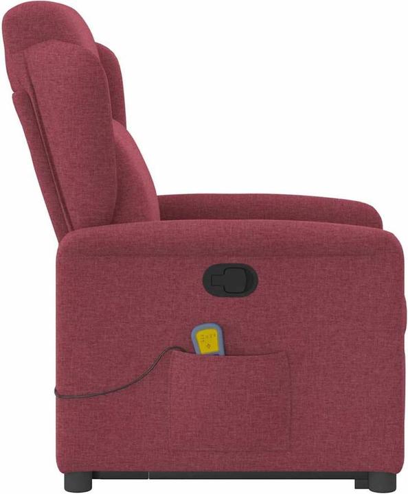 Produktbild VidaXL Massagesessel mit Aufstehhilfe Weinrot Stoff