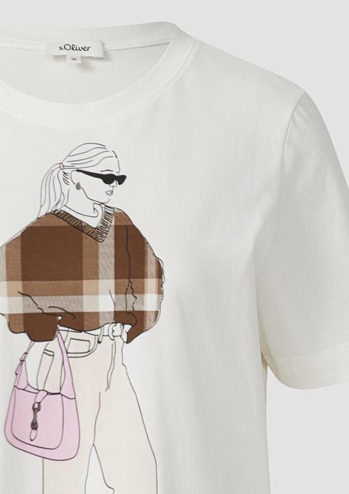Produktbild S.Oliver T-Shirt T-Shirt mit Frontprint im Relaxed Fit (40)