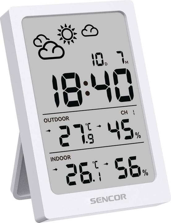 Actual product image Sencor SWS 2300 W Wetterstation weiss / LCD / Funksensor