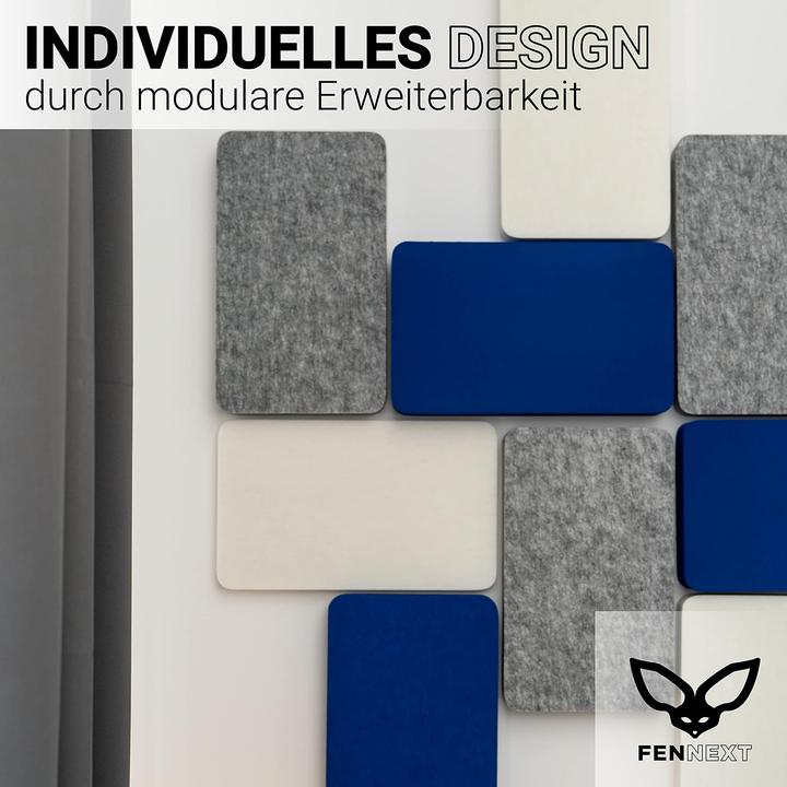 Immagine prodotto Fennext 9 Stück 3D Schallabsorber-Paneele Vliesduo für Akustikdämmung (9 pz.)