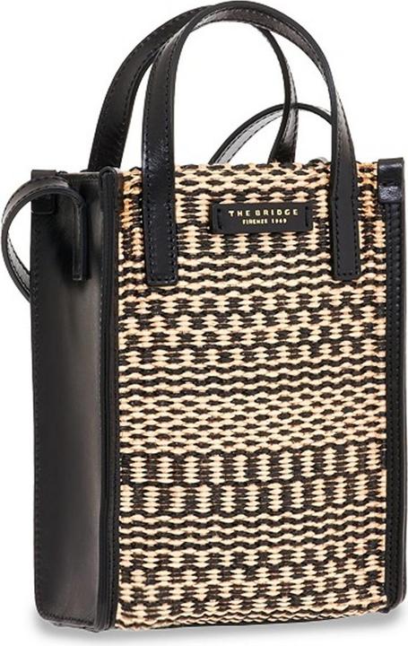 Immagine prodotto The Bridge Mirra - Borsa a tracolla in pelle/paglia, oro nero