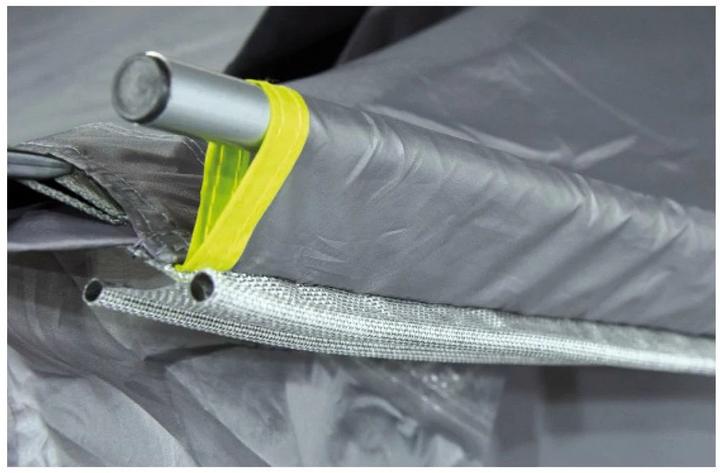 Produktbild High Peak Buszelt Trento 2.0 lightgrey-darkgrey-lime (Kuppelzelt, 9.10 kg, 2 Personen)