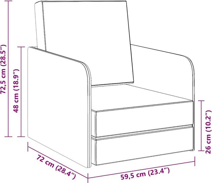 Image du produit vidaXL Schlafsessel