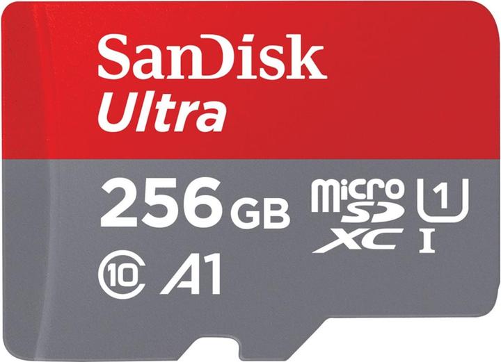 Sandisk Ultra mit Adapter (256 GB, microSDXC, U1, UHS-I)