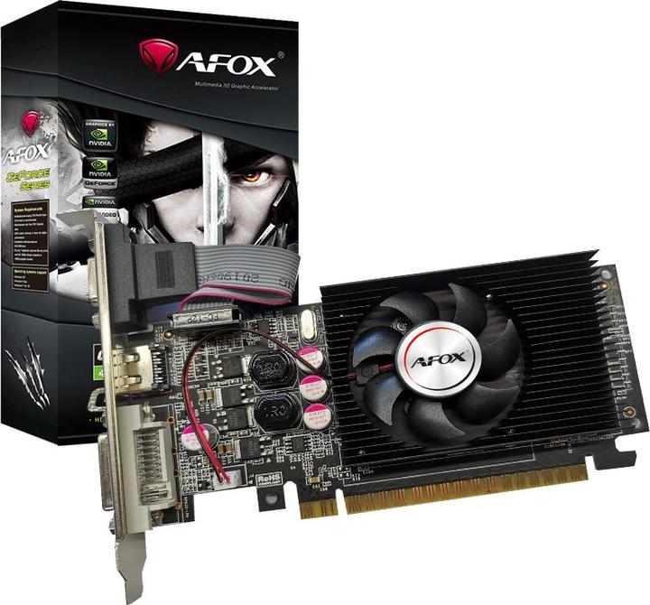 Produktbild AFOX Grafikkarte GeForce GT610 1 GB DDR3 64Bit DVI HDMI VGA LP LÜFTER (1 GB)