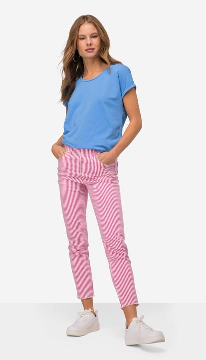 Actual product image Laurasøn 3/4-Streifenhose, Jeggings, 4-Pocket, Elastikbund, mit recycelten Materialien (44)