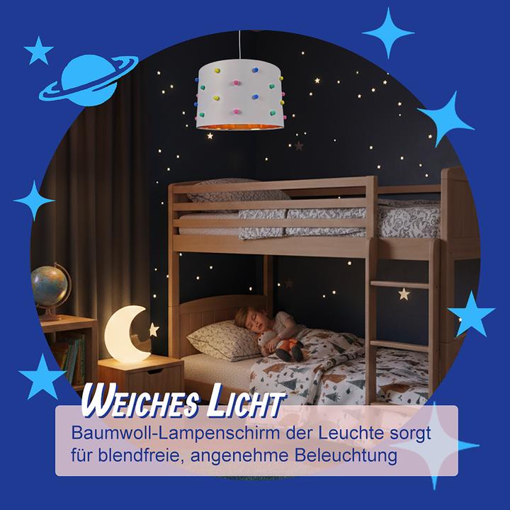 Image du produit Relaxdays Suspension enfant avec pompons